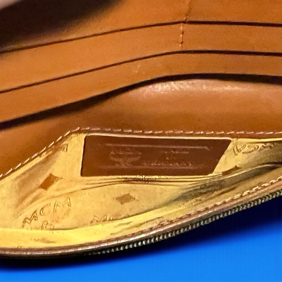 MCM Cognac Visetos Bifold Wallet - Picture 5 of 9